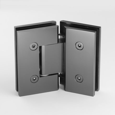 FORGE SHOWER HINGE GLASS TO GLASS 135 DEGREE  10mm glass - Gunmetal Grey