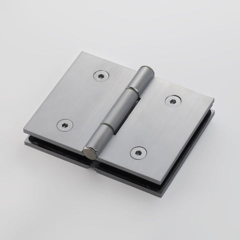 FORGE SHOWER HINGE GLASS TO GLASS BIFOLD  10mm glass - Satin Chrome