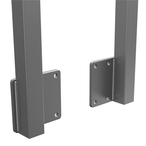 Heavy Duty Face Mount Post - 1 Left & 1 Right - 1500mm Height