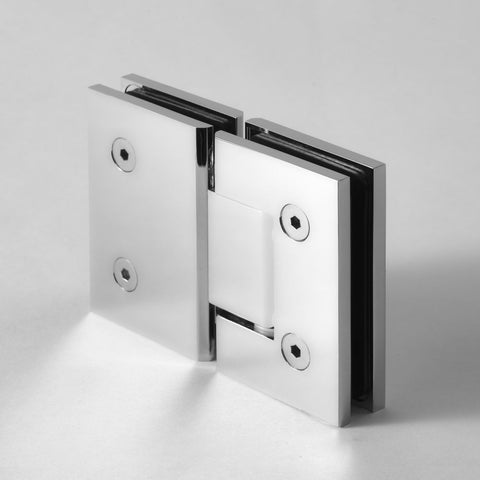 FORGE SHOWER HINGE MICRO GLASS TO GLASS 180 DEGREE  6mm and 8mm glass - Chrome