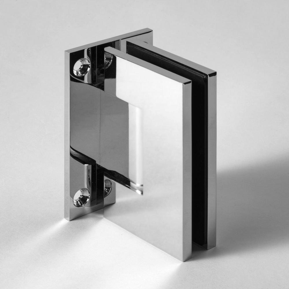 FORGE SHOWER HINGE GLASS TO WALL T-SHAPE 90 DEGREE  10mm glass - Chrome