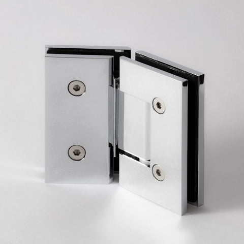 FORGE SHOWER HINGE GLASS TO GLASS 135 DEGREE  10mm glass - Chrome