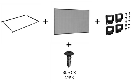 PREMIUM Perforated Pool Fence Kit -With Brackets - 1200mm High x 2147mm Wide