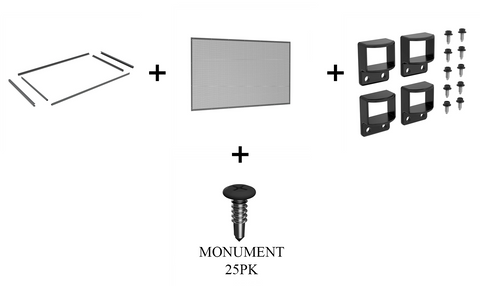 PREMIUM Perforated Pool Fence Kit -With Brackets - 1200mm High x 2147mm Wide