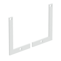 VISOR Balustrade - 'L' Face Mount End Plates - Pack of 2