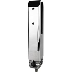 Balustrade Spigot Madrid Deluxe SS2205 Core Drill Spigot With Dress Ring (suits 15mm to 17.52mm glass)
