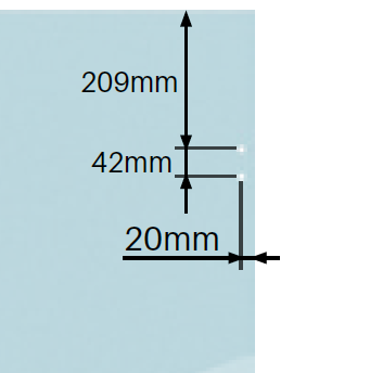 Master range glass to glass latch kit SS316