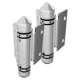 Master Range Hinge Set for Frameless Glass Pool Fence Gate, Self Closing