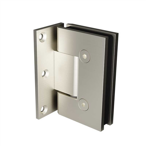 Brushed Nickel Glass Shower Screen Hinge Offset Wall to Glass hinge