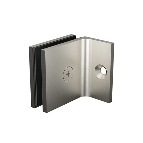 Brushed Nickel Shower Screen Wall Bracket  Offset wall mechanically fixed bracket