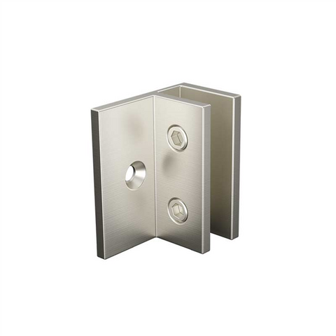 Brushed Nickel Shower Screen Wall Bracket,  Offset Wall bracket