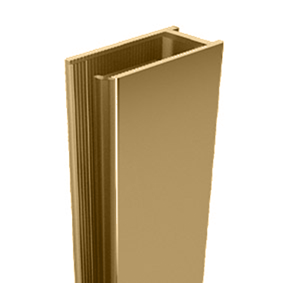 EXTENDED U channel Anodised aluminium - Brushed Brass/Gold