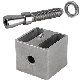 Square post screw set