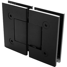 Glass to Glass Frameless Shower Screen Door Hinge - Matt Black