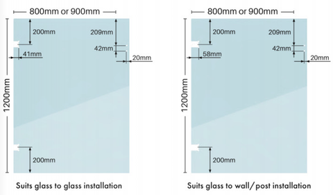 Polaris Glass Pool Fence Gate