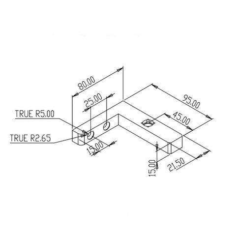 FORGE PIVOT SHOWER HINGE WALL MOUNT - Brushed Nickel