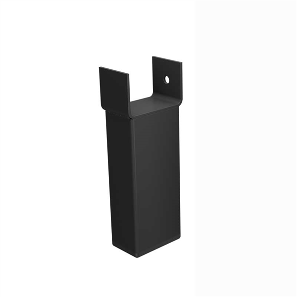 Support leg Black powder coated aluminium