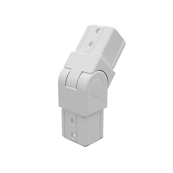 White NANORAIL SWIVEL VERTICAL JOINER