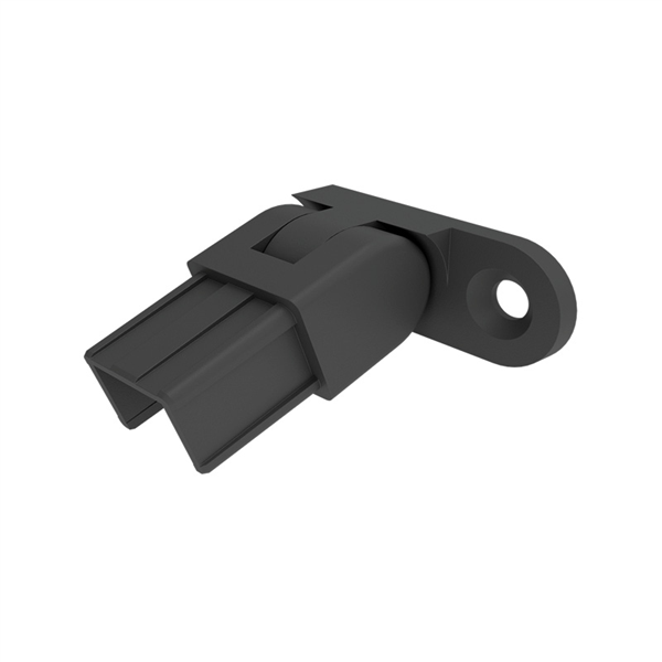 Summit Nanorail 25x21mm wall plate vertical adjustable - Right - Black