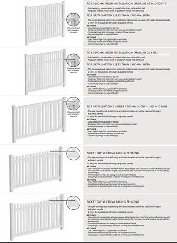 102mm x 102mm 2 way post – Vertical Paling 2590mm Long, picket fence, 7 Year Warranty