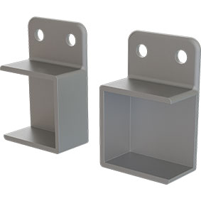 Aluminium Horizontal Bracket - Pack of 2 - Includes 8x Tek Screws