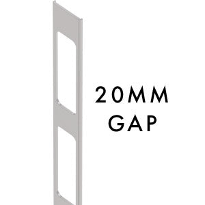 20MM SPACING  Aluminium slat gap insert 2100MM LONG