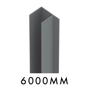 Aluminium F Section - Extrusion - 6000MM LONG