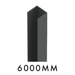 U Channel - Extrusion - 6000MM LONG  30mm x 33mm